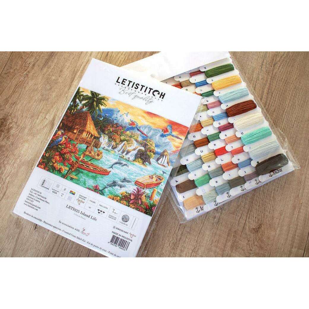 Counted Cross Stitch Kit Island Life Leti925