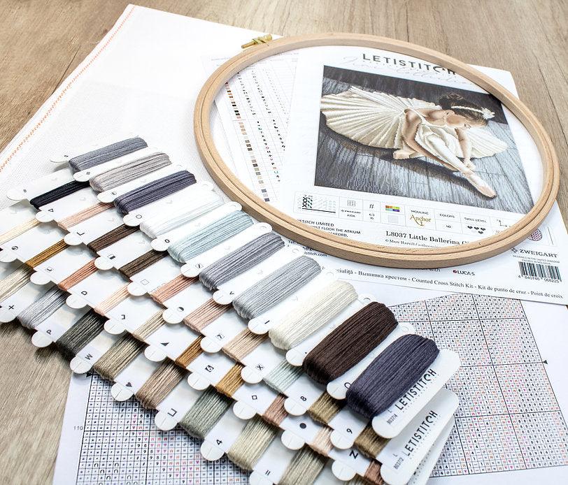 Counted Cross Stitch Kit Little Ballerina Girl L8037