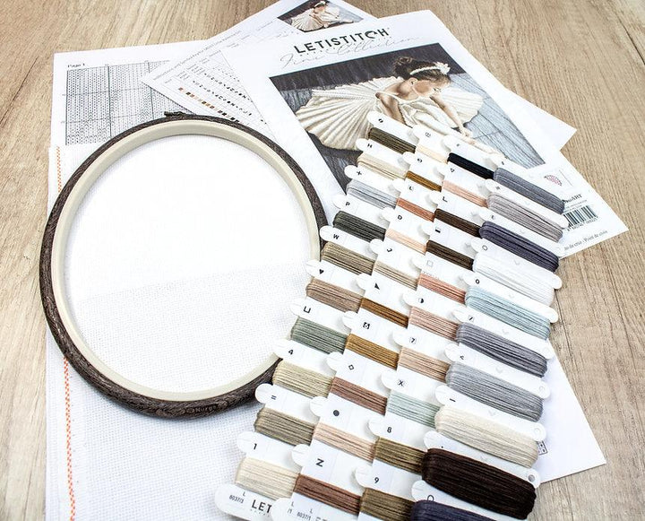 Counted Cross Stitch Kit Little Ballerina Girl L8037