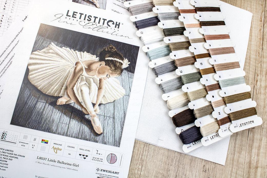 Counted Cross Stitch Kit Little Ballerina Girl L8037