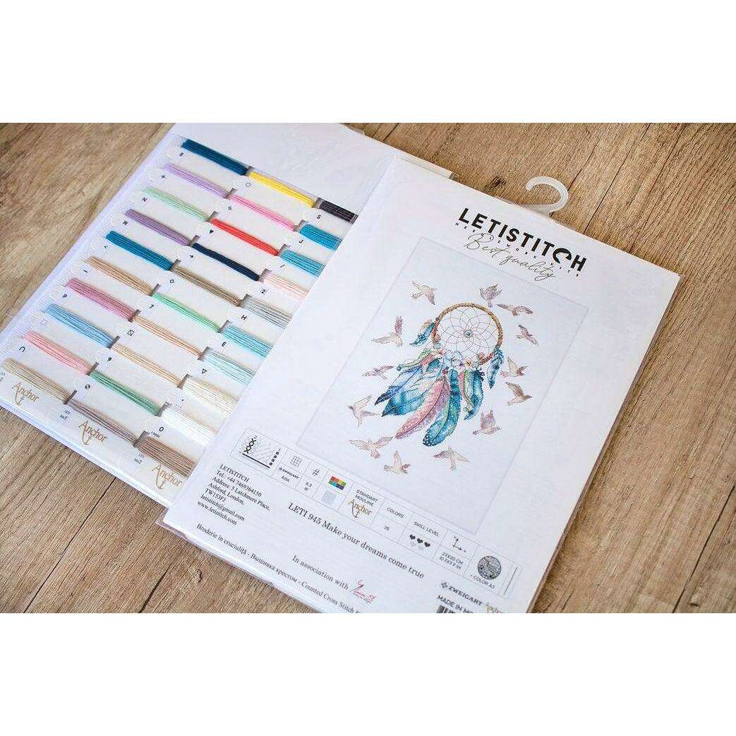 Counted Cross Stitch Kit Make your dreams come true Leti945