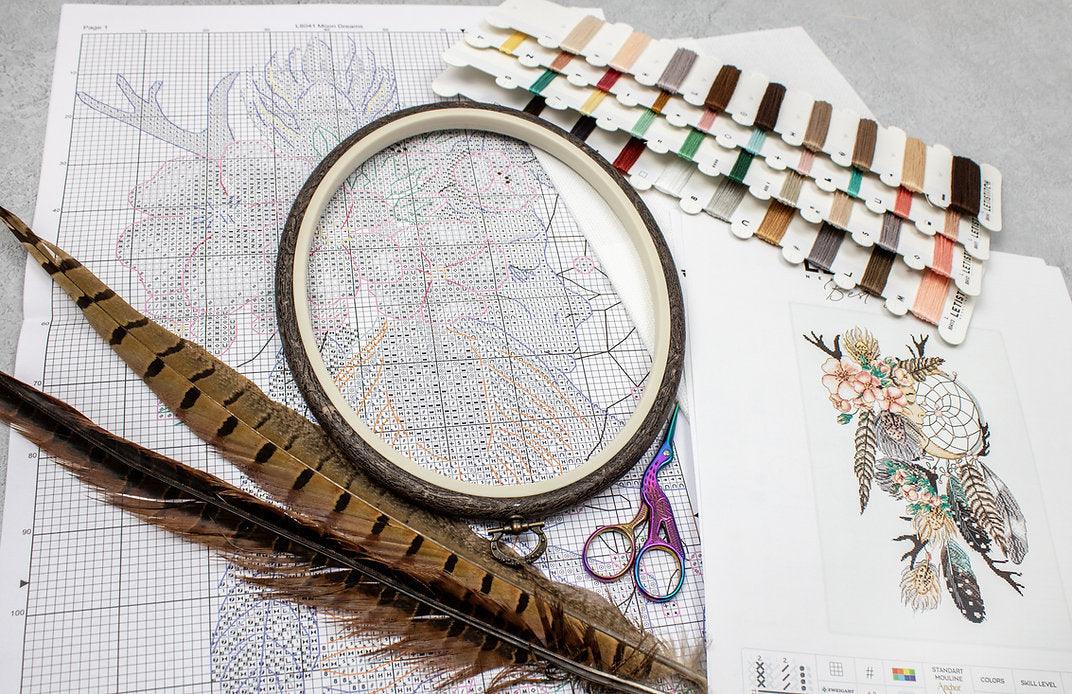 Counted Cross Stitch Kit Moon Dreams L8041