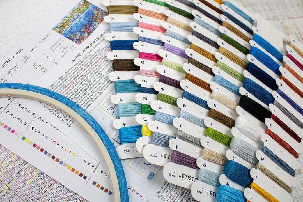 Counted Cross Stitch Kit Pirate Island L8036