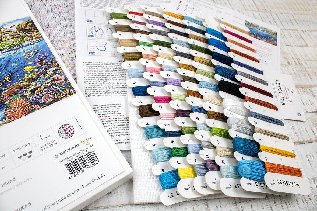 Counted Cross Stitch Kit Pirate Island L8036