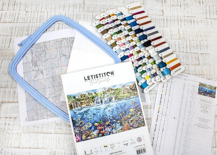 Counted Cross Stitch Kit Pirate Island L8036