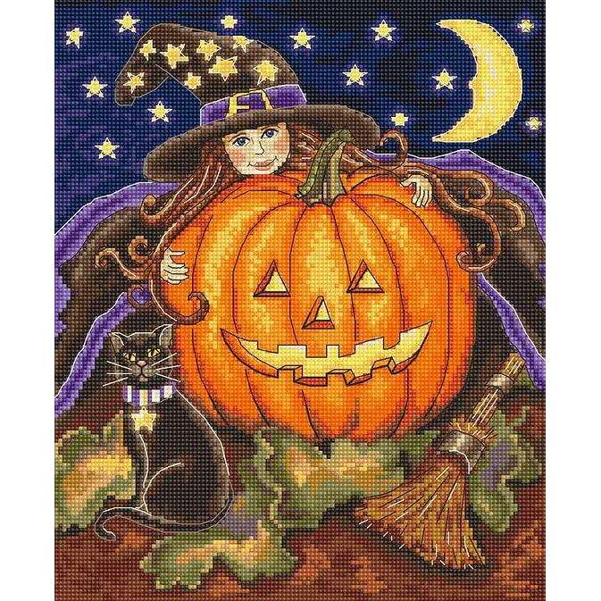 Counted Cross Stitch Kit Pumpkin Girl Leti992
