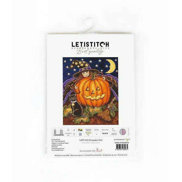 Counted Cross Stitch Kit Pumpkin Girl Leti992