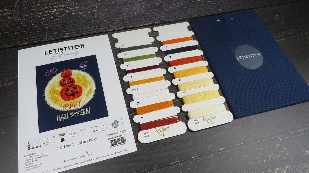 Counted Cross Stitch Kit Pumpkin's Party Leti997