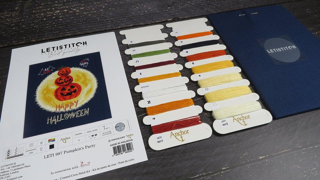 Counted Cross Stitch Kit Pumpkin's Party Leti997