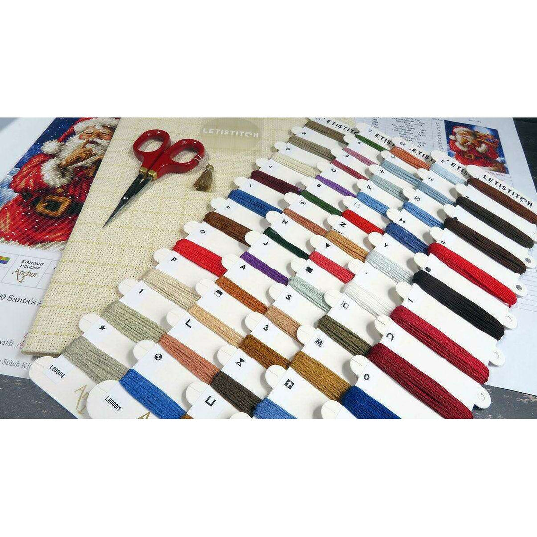 Counted Cross Stitch Kit Santa Christmas secret L8000