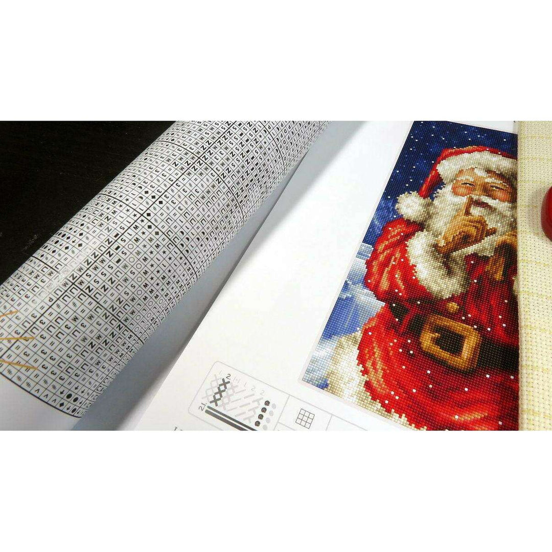 Counted Cross Stitch Kit Santa Christmas secret L8000