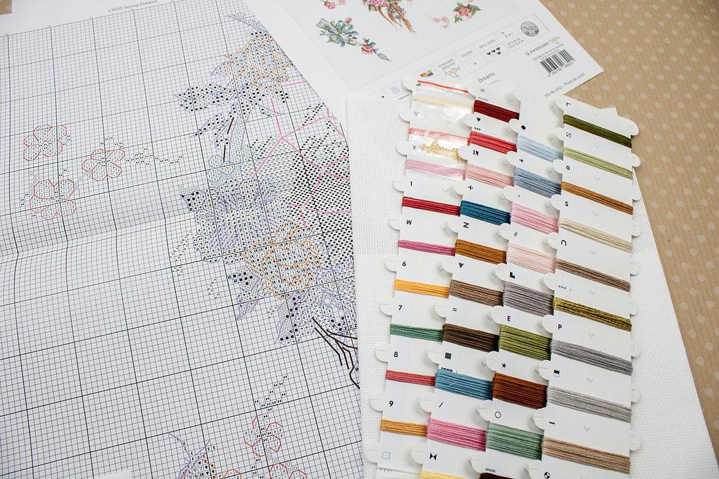 Counted Cross Stitch Kit Spring Dreams L8035