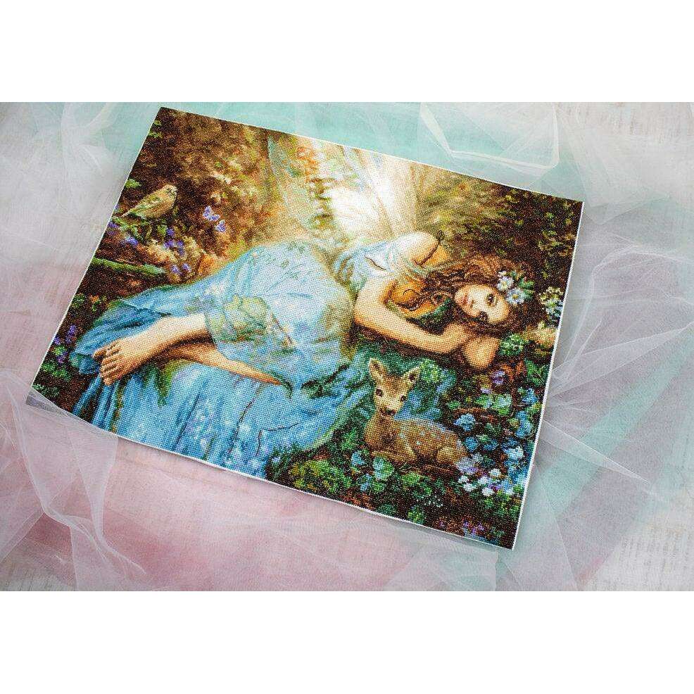 Counted Cross Stitch Kit Spring Fairy Leti960