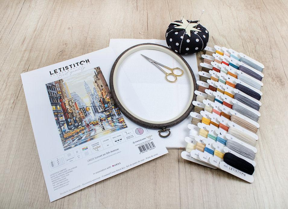 Counted Cross Stitch Kit Sunset on 5th Avenue L8025