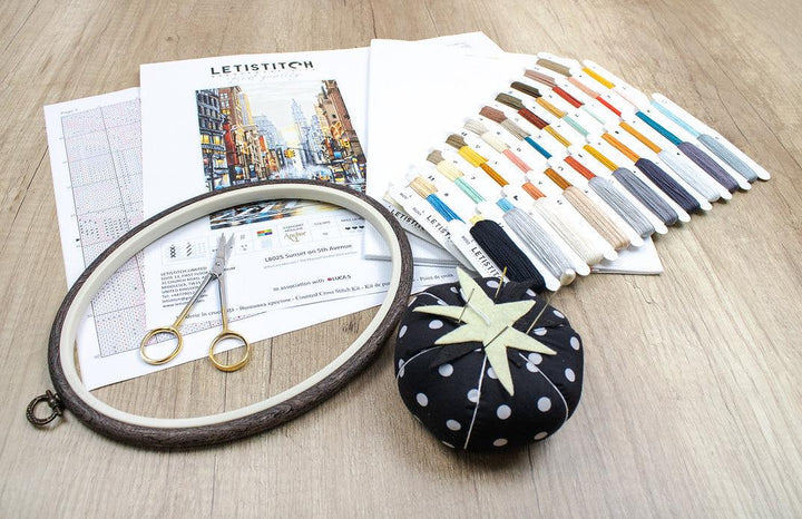 Counted Cross Stitch Kit Sunset on 5th Avenue L8025