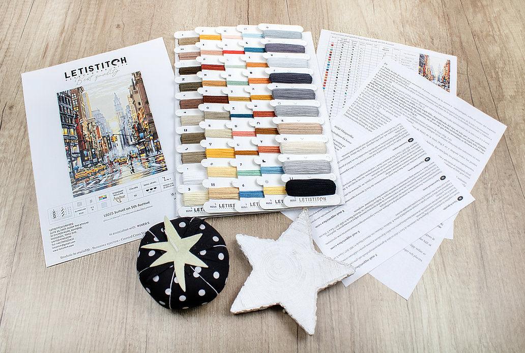 Counted Cross Stitch Kit Sunset on 5th Avenue L8025