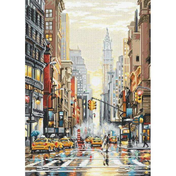 Counted Cross Stitch Kit Sunset on 5th Avenue L8025
