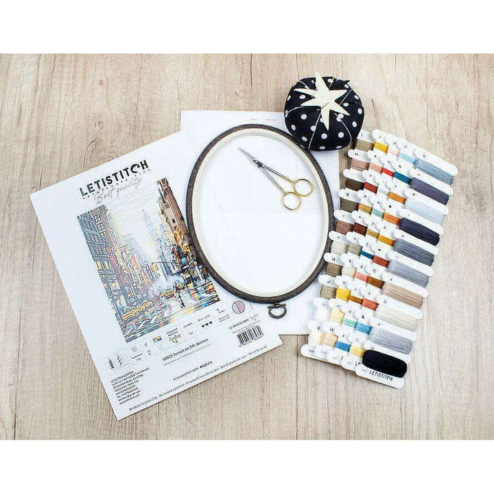 Counted Cross Stitch Kit Sunset on 5th Avenue L8025