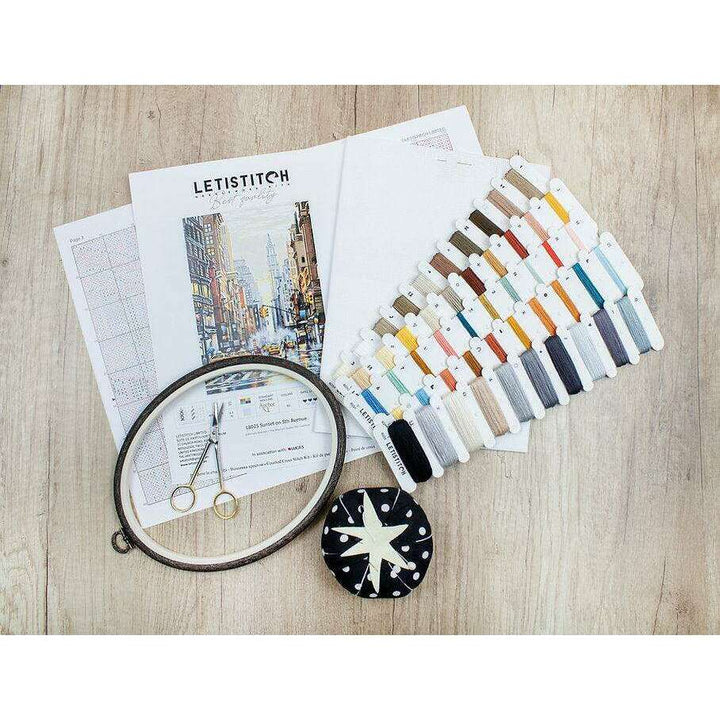 Counted Cross Stitch Kit Sunset on 5th Avenue L8025