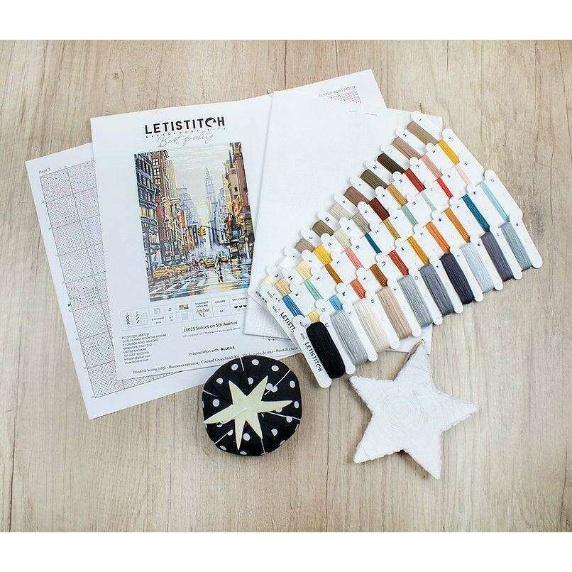 Counted Cross Stitch Kit Sunset on 5th Avenue L8025