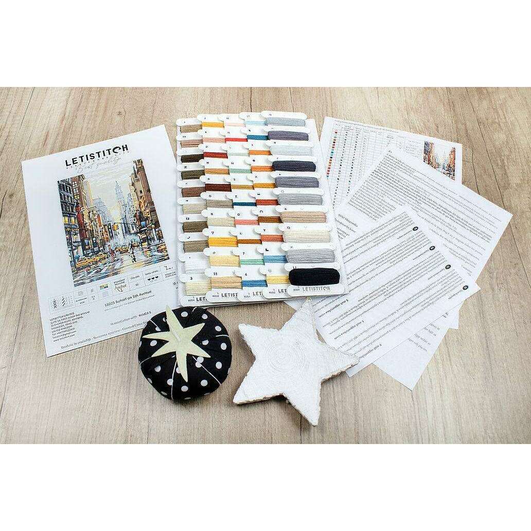 Counted Cross Stitch Kit Sunset on 5th Avenue L8025