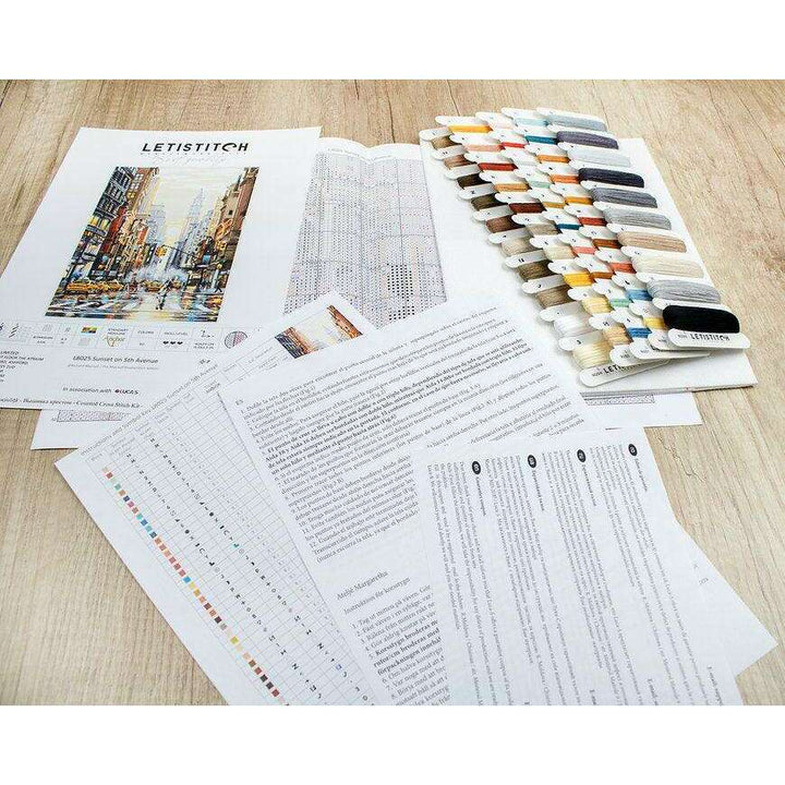 Counted Cross Stitch Kit Sunset on 5th Avenue L8025