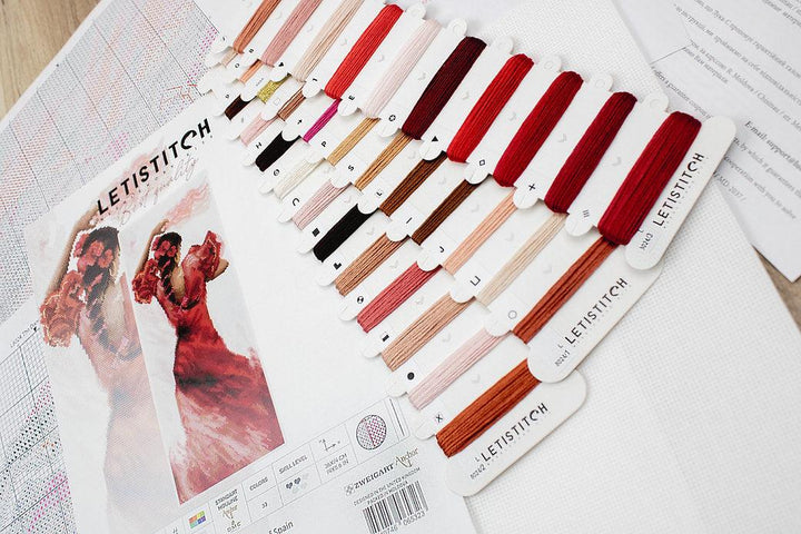 Counted Cross Stitch Kit The Dance of Spain L8024