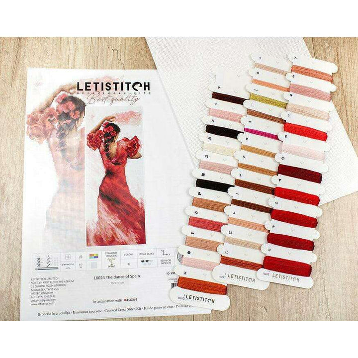 Counted Cross Stitch Kit The Dance of Spain L8024