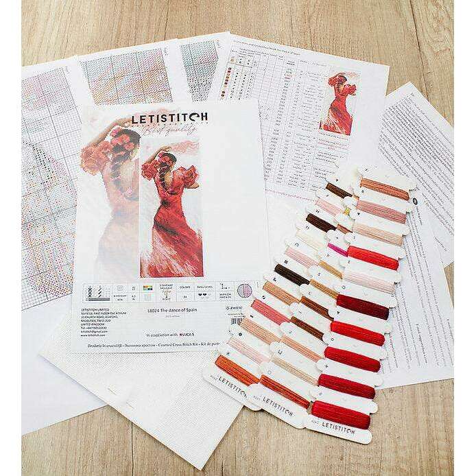 Counted Cross Stitch Kit The Dance of Spain L8024