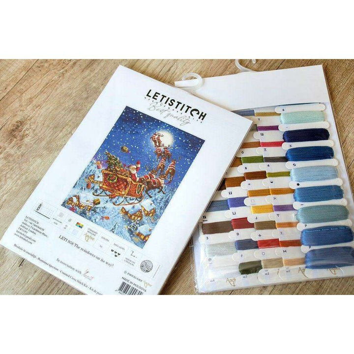 Counted Cross Stitch Kit The reindeers on their way! Leti958