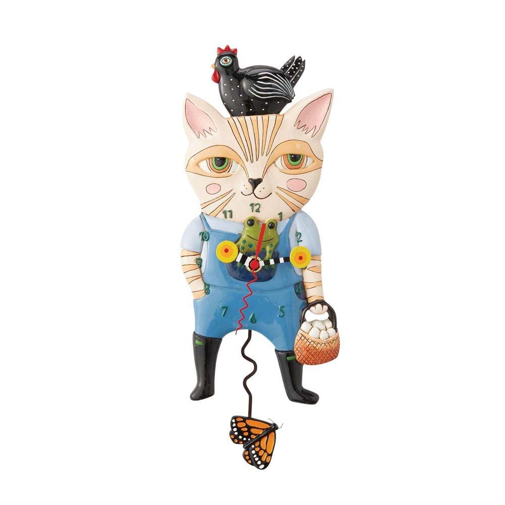 Country Cat Clock by Allen Designs - Quirks!