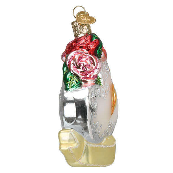 Old World Christmas Couples First Christmas Blown Glass Ornament