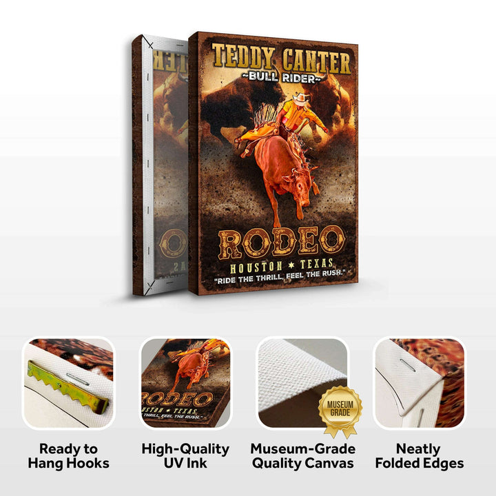 Cowboy Rodeo Bull Rider Sign