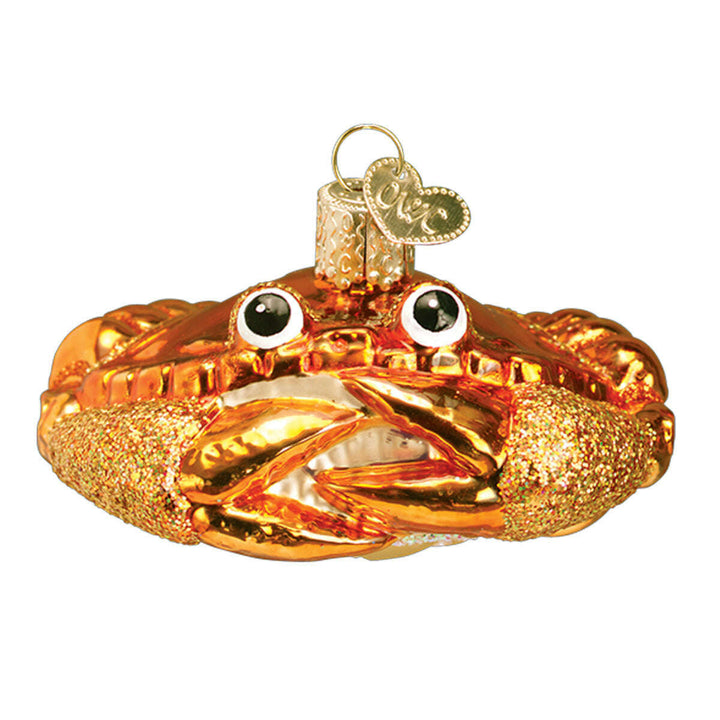 Old World Christmas Crab Louie Blown Glass Ornament