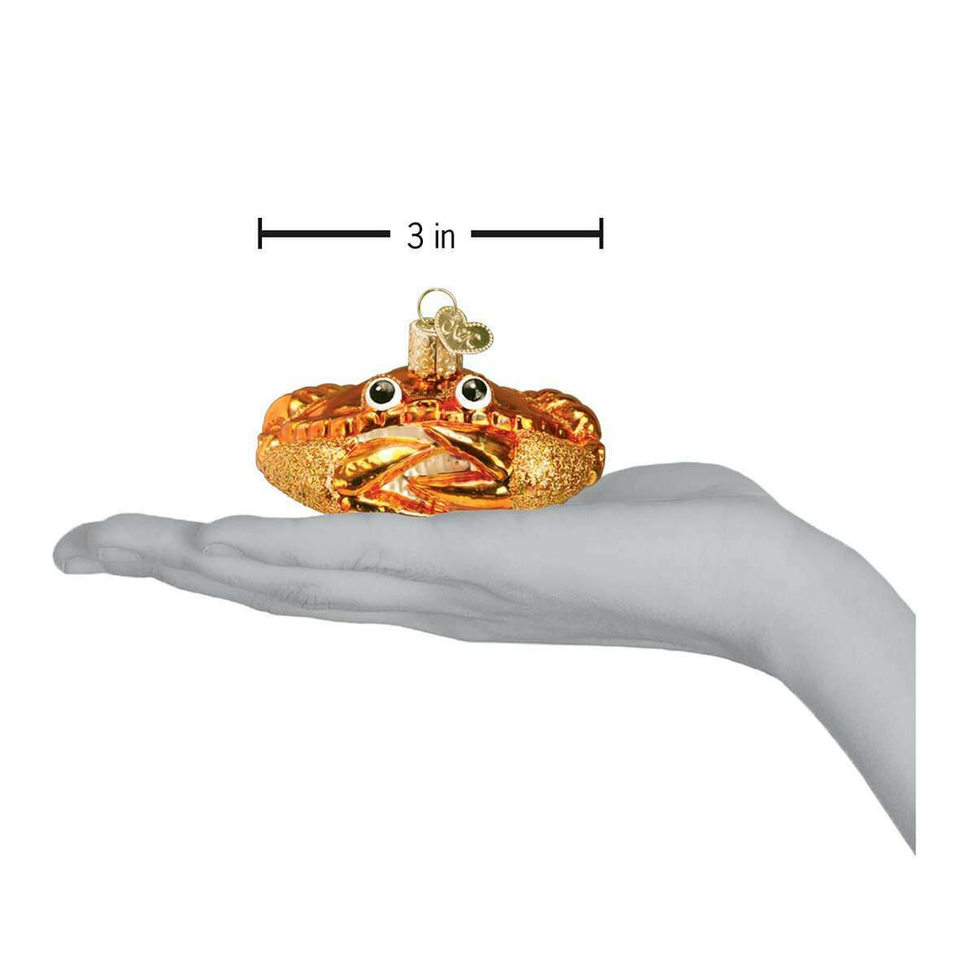 Old World Christmas Crab Louie Blown Glass Ornament