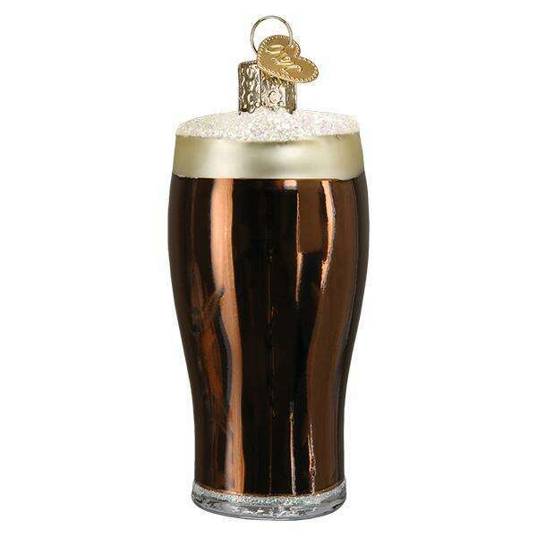 Old World Christmas Craft Beer Blown Glass Ornament