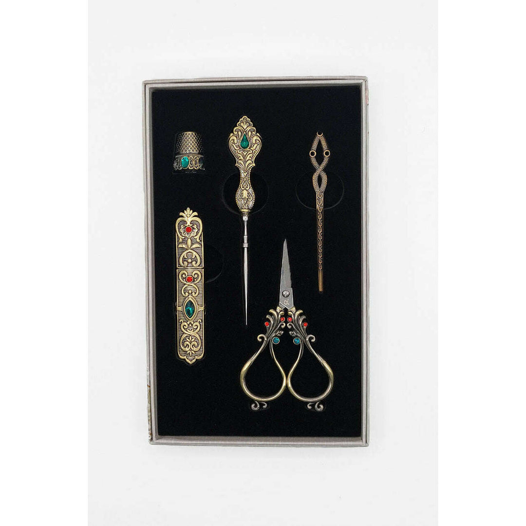 Craft Scissors for Felting & Embroidery Wizardi F07-M13-3-bronze