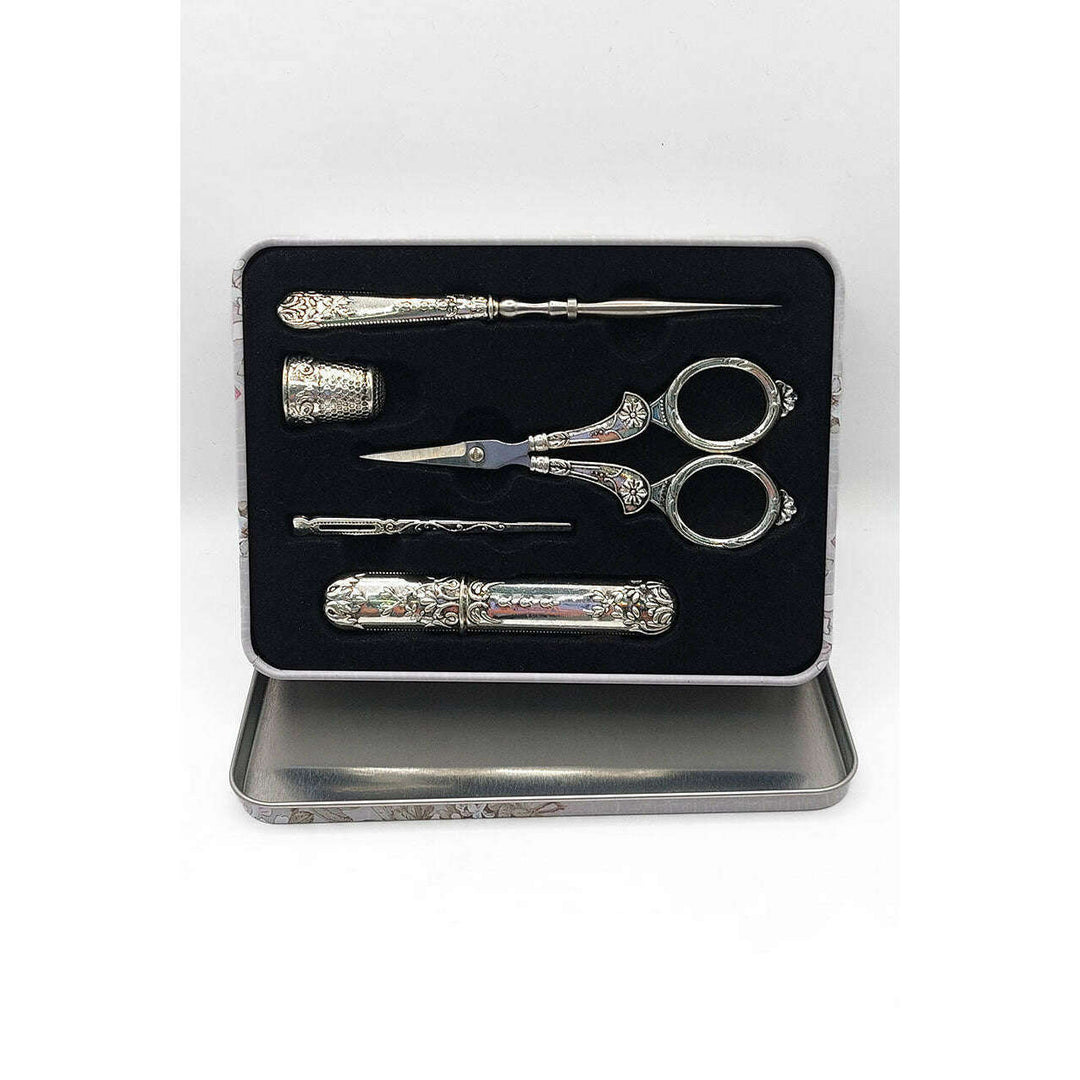 Craft Scissors for Felting & Embroidery Wizardi F07-M13-4-silver
