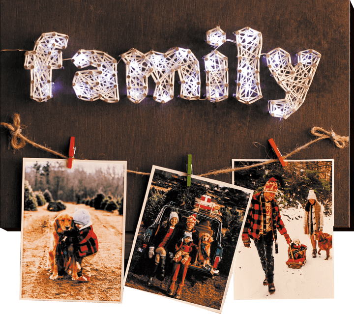 Creative Kit/String Art Happy family ABC-016