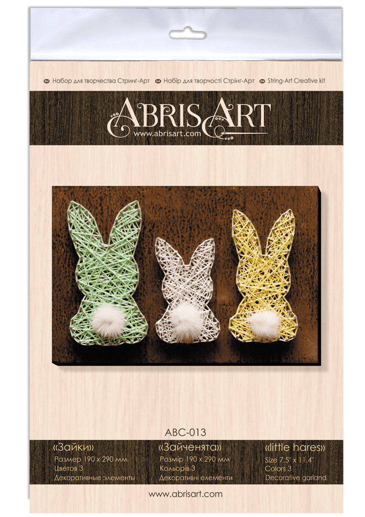 Creative Kit/String Art Little hares ABC-013