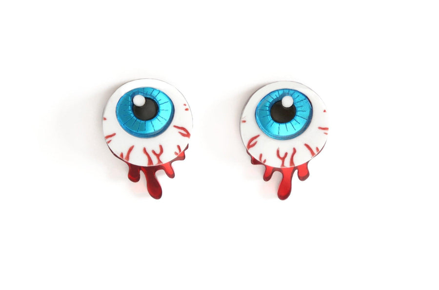 Creepy Zombie Eye Earrings by Laliblue - Quirks!