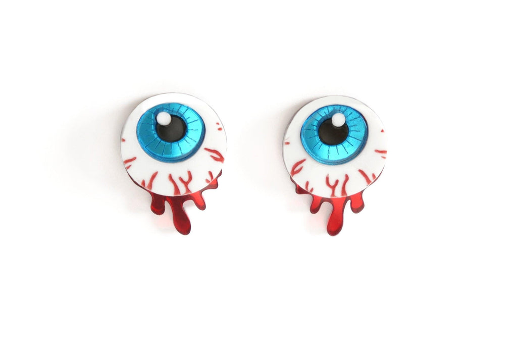 Creepy Zombie Eye Earrings by Laliblue - Quirks!