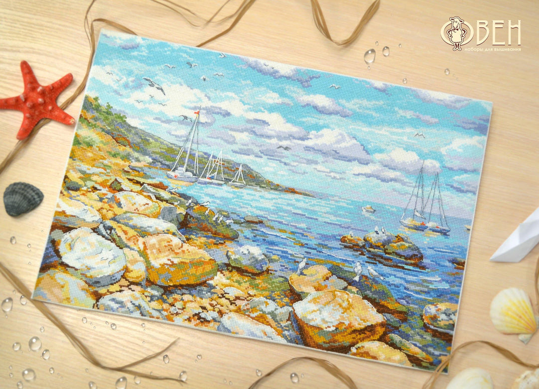 Crimean coast 1177 Counted Cross Stitch Kit