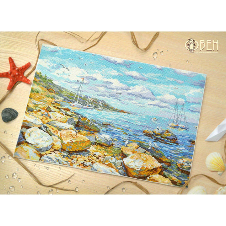 Crimean coast 1177 Counted Cross Stitch Kit
