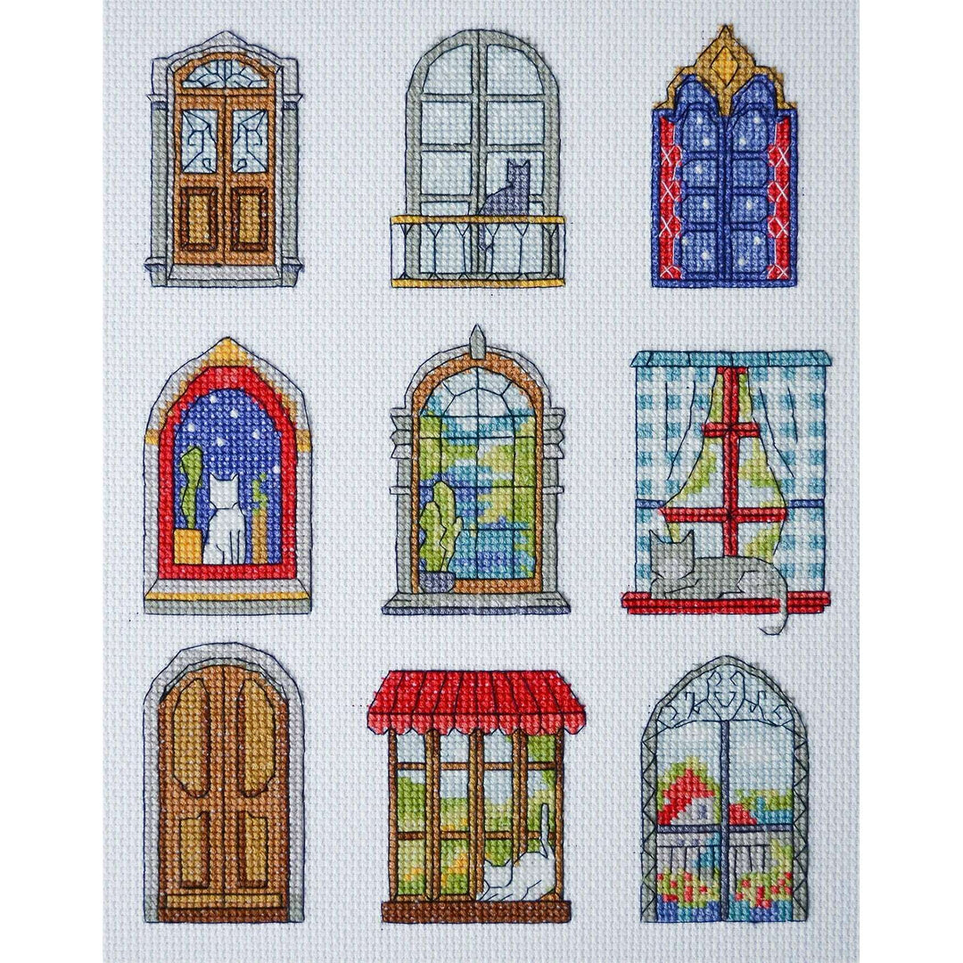 Cross-stitch kit - 9 little cozy tales AH-284