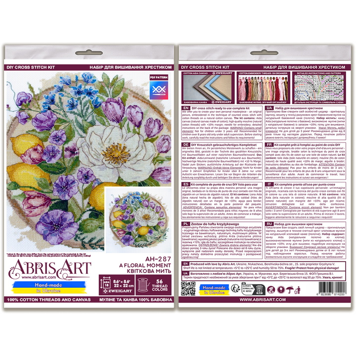 Cross-stitch kit - A floral moment AH-287