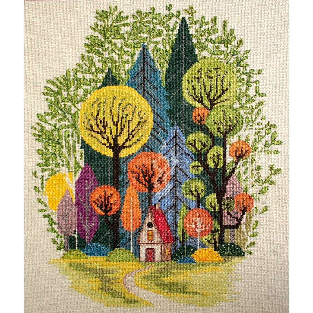 Cross-stitch kit - Cozy in the forest AH-204