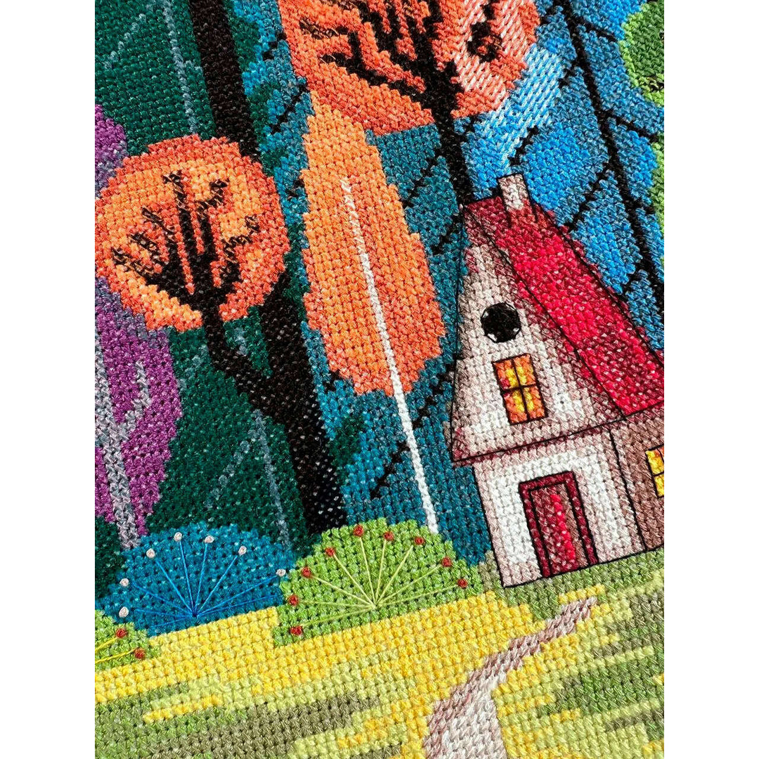 Cross-stitch kit - Cozy in the forest AH-204