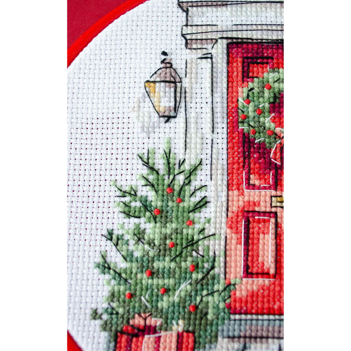 Cross-stitch kit - Festive welcome AHM-089