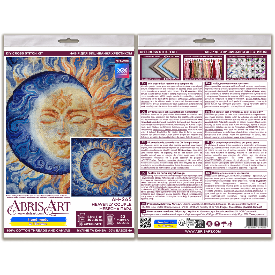 Cross-stitch kit - Heavenly Couple AH-265